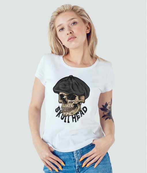 Дамска тениска с щампа Готика Peaky Blinders Skull
